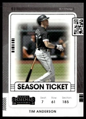 2021 Panini Contenders Tim Anderson Chicago White Sox #90 - Image 1 of 2