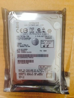 *New* Hitachi HTS727575A9E364 750GB, 7200RPM, 2.5" Internal Hard Drive (0J12283) - Image 1 of 3
