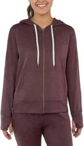 Kirkland Ladies Lightweight Full Zip Jacket Brown Medium Thumbholes - 6s3 - Picture 1 of 4
