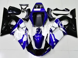 Blue White Black ABS Injection Mold Bodywork Fairing Kit for YZF R6 1998-2002  - Picture 1 of 6