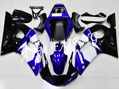 Blue White Black ABS Injection Mold Bodywork Fairing Kit for YZF R6 1998-2002  - Image 1 of 4