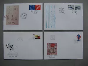 NORWAY, 4x cover FDC 1999, fish statue Valentine's day - Picture 1 of 1