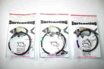 SURFCASTING 3TERMINALI BLACK 1AMO PESCA IN MARE SPIGOLE SARAGHI - Immagine 1 di 2