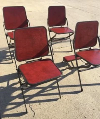 20 BTC Brewer Hostess Industrial Church Funeral Folding Chairs & storage Rack Cover