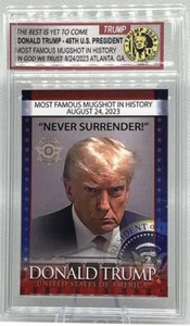 2024 DONALD TRUMP 45th PRESIDENT MOST FAMOUS MUGSHOT IN HISTORY - SEALED IN CASE - Picture 1 of 2