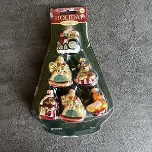 Holiday Christmas Ornaments Mini Tree Home Decor Craft - Picture 1 of 14