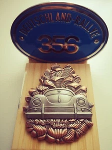 Insignias de parrilla de rally alemán antiguo - juego de regalo 2x COMPATIBLE CON Porsche 356 A B C - Imagen 1 de 11