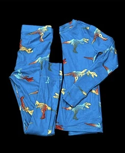 New Gap Kids Boys 2 piece 10 year Blue  Top & Pants Skeleton Bones PJs Pajamas - Picture 1 of 1