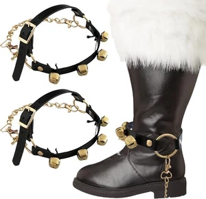 2 Stück Weihnachten Weihnachtsmann Stiefel Messing Glocken für Halloween Weihnachten...  - Bild 1 von 4