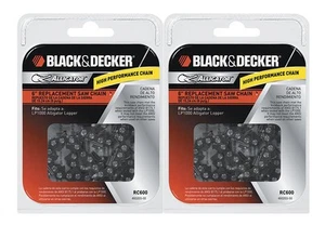 Black and Decker 2 Pack Of Genuine OEM Replacement Cutting Chains, RC600-2PK - Picture 1 of 3