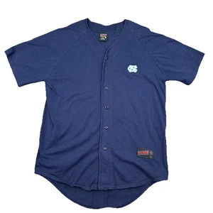 UNC Tar Heels Soffe's Choice Jersey Men’s XL Raglan Blue Cotton Buttons Vtg - Picture 1 of 10