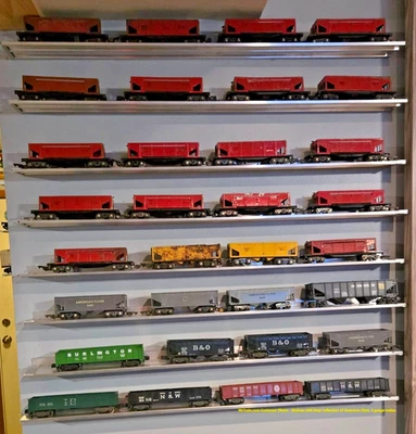 PACK DE 8 ESTANTES EXPOSITORES DE TREN ESCALA O | Aluminio | Modelo de ferrocarril | Calibre O Foto 1 de 4