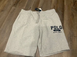 Polo Ralph Lauren Gris Ajuste Clásico Polo 1967 Athl. DEPT. Pantalones cortos de lana para hombre XL - Imagen 1 de 8