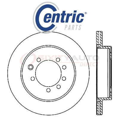 Centric C-TEK Disc Brake Rotor for 1984-1986 Dodge Conquest 2.6L L4 - Kit cj Foto 1 de 4