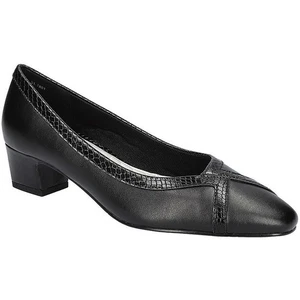 Easy Street Womens Myrtle Black Embossed Pumps Shoes 9 Medium (B,M) BHFO 0654 - Picture 1 of 5