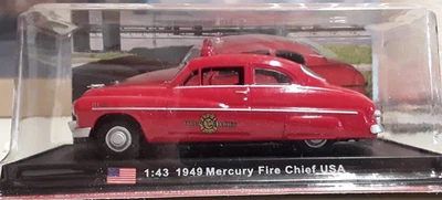 AMER.COM 1:43 Scale 1949 Mercury USA Fire Chief Car - NRFP (FD-174 - Image 1 of 4