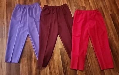 (3) Bon Worth Womens Pants Lot Size Large Petite - Image 1 of 3