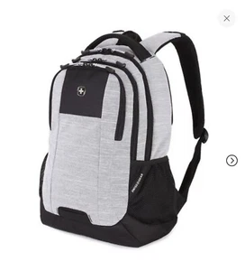 SWISSGEAR Laptop Backpack -Light Heather Grey New - Picture 1 of 9