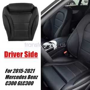 2015-2021 Fits Mercedes Benz GLC300 GLC350 W205 Driver Bottom Seat Cover Black - Picture 1 of 16