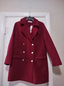 JustFab Jacket Women's M Burgundy New With Tags - Picture 1 of 6