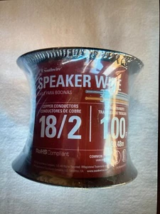 Southwire 55797706 Audio Alarm Speaker Wire 18/2 Copper Conduct 18 Gauge 100 ft - Picture 1 of 6