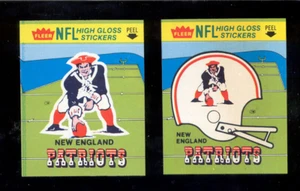 Juego de pegatinas de casco y logotipo Fleer Action 1981 New England Patriots  - Imagen 1 de 1