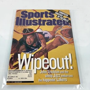 Sports Illustrated June 1 1998- John Stockton & Derek Fisher- Utah Jazz - Picture 1 of 6