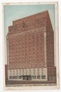Vintage Hotel Chesterfield N.Y.C. Unused Postcard - Picture 1 of 2