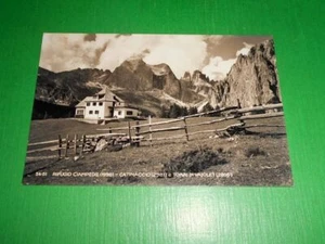 Cartolina Rifugio Ciampedie - Catinaccio e Torri di Vajolet 1954 - Picture 1 of 1