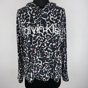Calvin Klein Hoodie Damen S Animal Print Grafik Langarm OT - Bild 1 von 16
