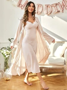 Sleepdress & Robe Pajama Set - Picture 1 of 5