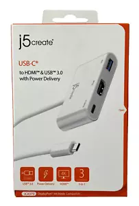 j5 Create JCA379 - USB-C to HDMI & USB 3.0 w/ Power Delivery Adapter - Picture 1 of 1