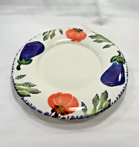 ARM Ceramica Large Serving Platter Plate Italy 12.5'' Eggplant Vege Hand Painted - Picture 1 of 11