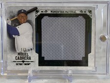2015 Topps Museum Collection Miguel Cabrera 1/1 Jersey Relic Emerald One Of One