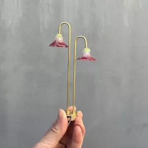 Puppenhaus Miniaturen Vintage Zubehör Lampe Doppelkopfleuchten Maßstab 1:12 - Bild 1 von 3