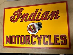 Indian Motorcycles Metal Sign 11x17” - Imagen 1 de 4