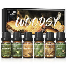 HIQILI Woodsy Fragrance Oil Set 6/10ml Essential Oil Candle Soap Perfume Making