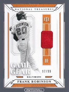 2019 Panini National Treasures Baseball  Frank Robinson Game Ge