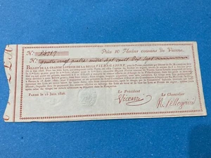 LOTTOSCHEIN VILLA PAGANINI-VILLA-GAJONE-GAIONE PARMA 1826-N.84717. - Bild 1 von 4