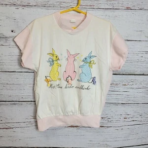 Vintage Girls Bunny Rabbit Top Portugal  Size 10/12 - Picture 1 of 9