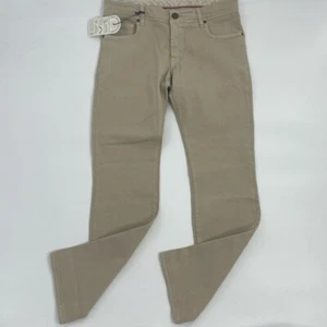 Candiani Denim Handmade in Italy Classic 5 Pocket Tan Jeans Chino Style Hose 30 - Bild 1 von 13