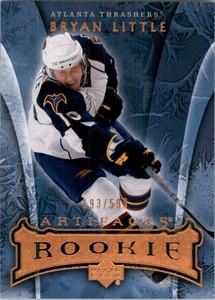 2007-08 Artifacts #227 Bryan Little RC /599 - NM-MT