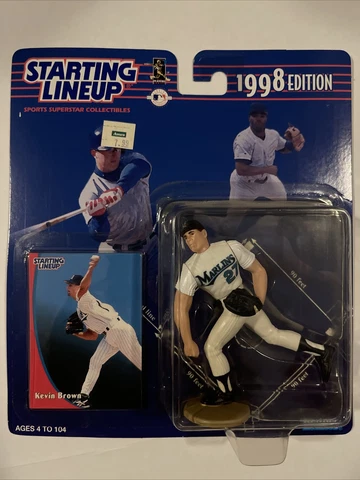 1998 MLB Starting Lineup Kevin Brown Florida Marlins SLU Figure & Card Cover