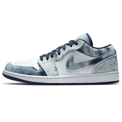 2024 NIKE Air Jordan 1 Low Washed Denim Air Jordan 1 Low Washed Denim CZ8455 100 - Image 1 of 4
