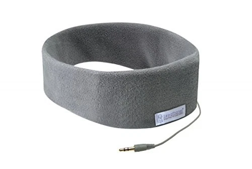 Auriculares SleepPhones de vellón gris suave medio para dormir y relajarse Foto 1 de 4