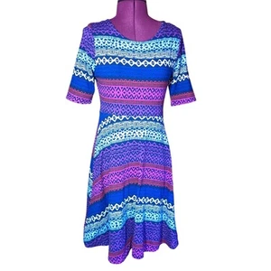 Emily West Reversible Dress Geometric Youth Size 16 - Picture 1 of 12