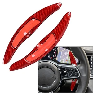 Carbon Fiber Paddle Shift Extension For Porsche 911 991 Macan Cayenne Cayman 718 - Picture 1 of 8