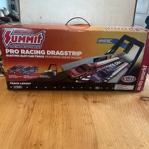 Auto World Summit Racing Pro Racing Dragstrip Elektro Slotcar Rennbahn 4Gang - Bild 1 von 11