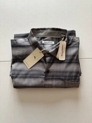 Tommy Bahama  XXL Men's Gray LS Shirt, NWT-Never worn. Retail for $148.00, - Image 1 of 4