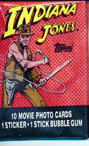 4 PACK LOT 1984 TOPPS INDIANA JONES AND THE TEMPLE OF DOOM - Picture 1 of 1